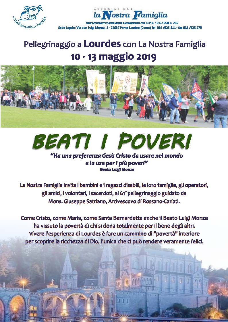LOURDES circolare inf 2019