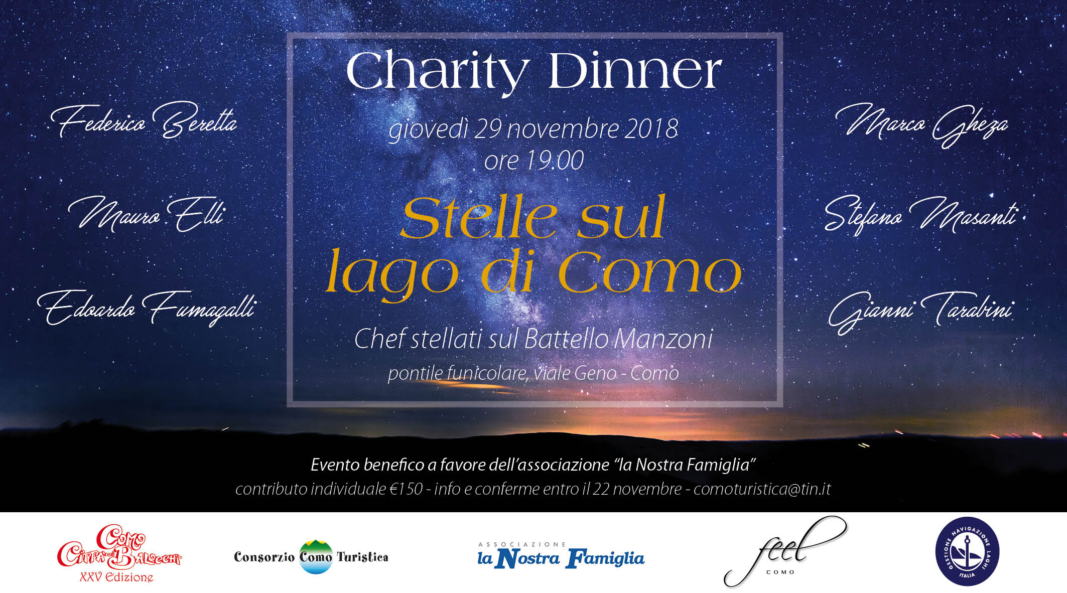 charity dinner como