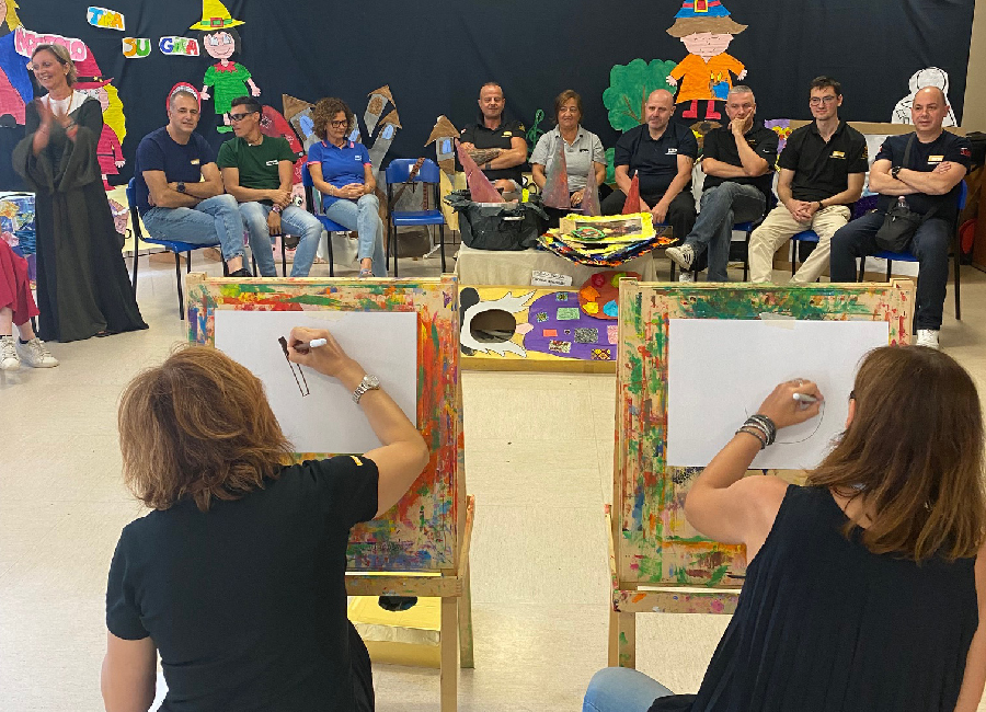 Laboratori creativi per i collaboratori di una multinazionale